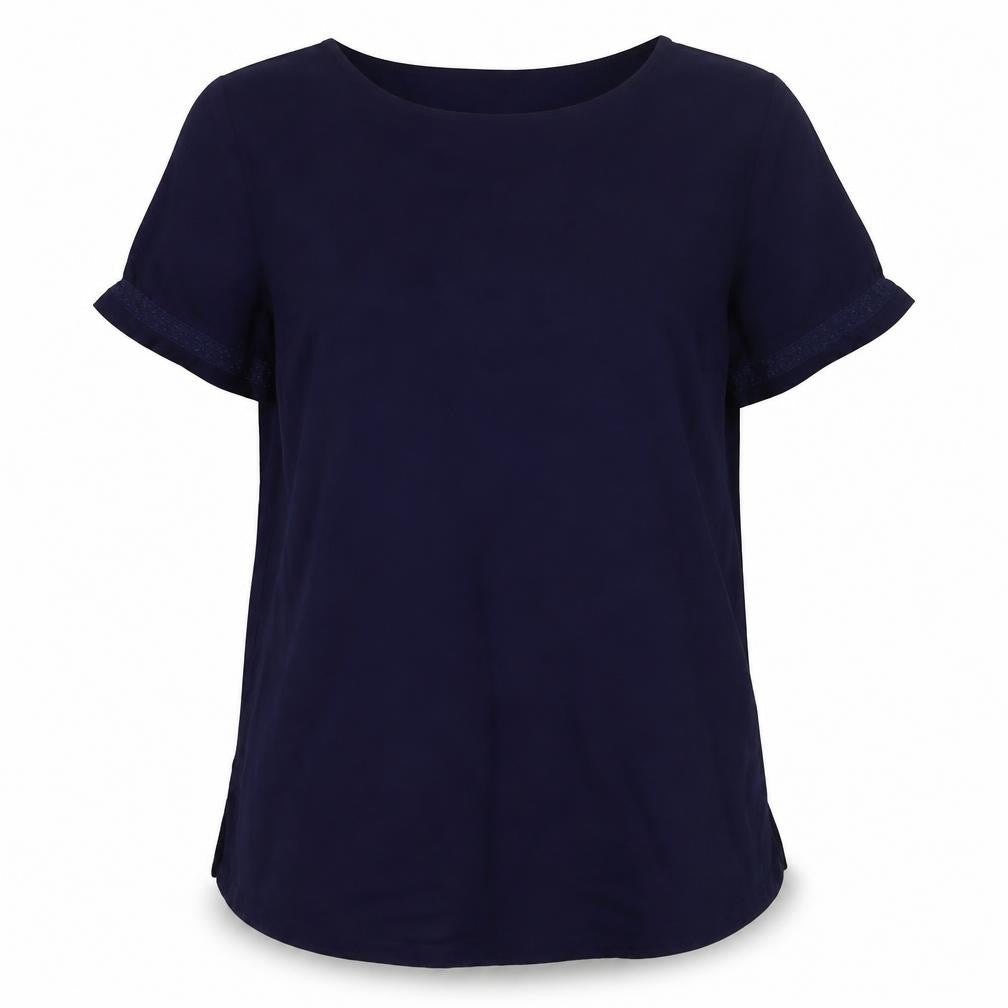 Lands' End Women's Blue Blouse, M, Casual and Stylish