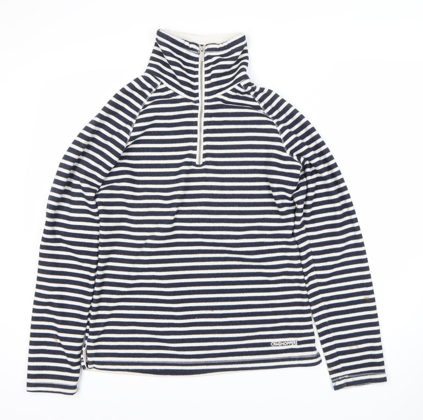 Craghoppers Women's Blue Striped Sweatshirt Size 10