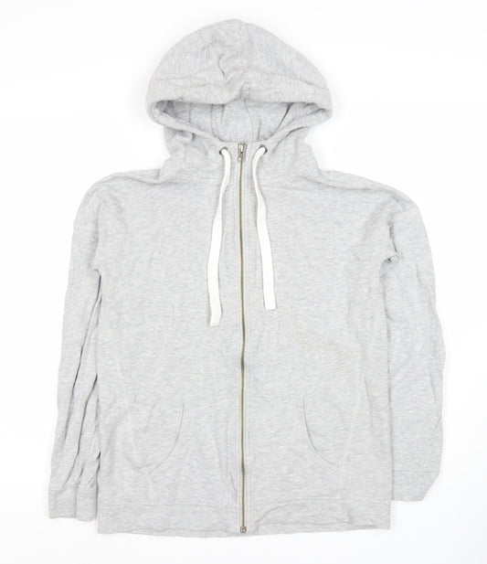 Next Women's Grey Full Zip Hoodie Size 6