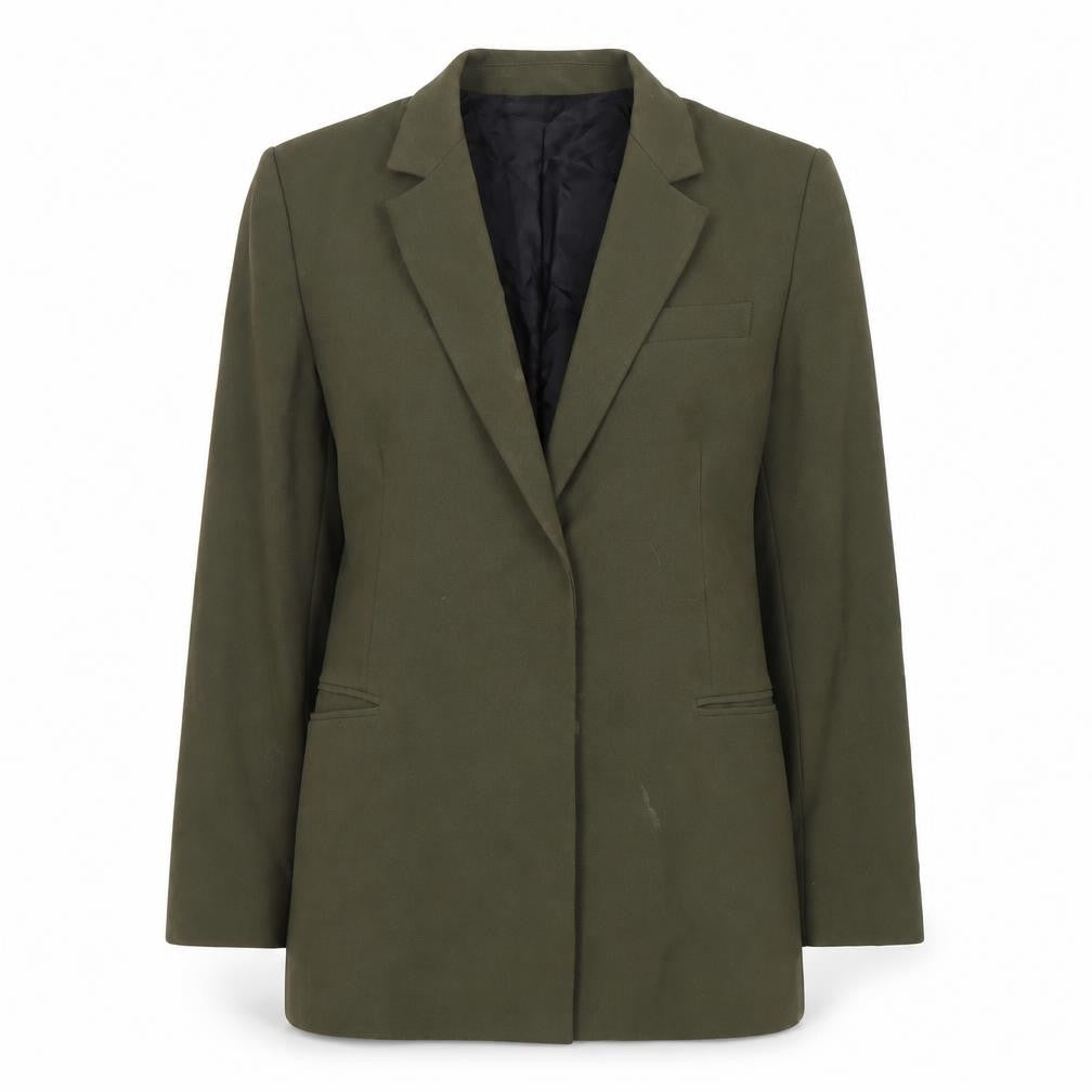 Zara Women's Green XS Belted Blazer Suit Jacket