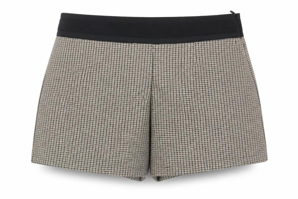 Zara Women's Black Houndstooth Shorts M