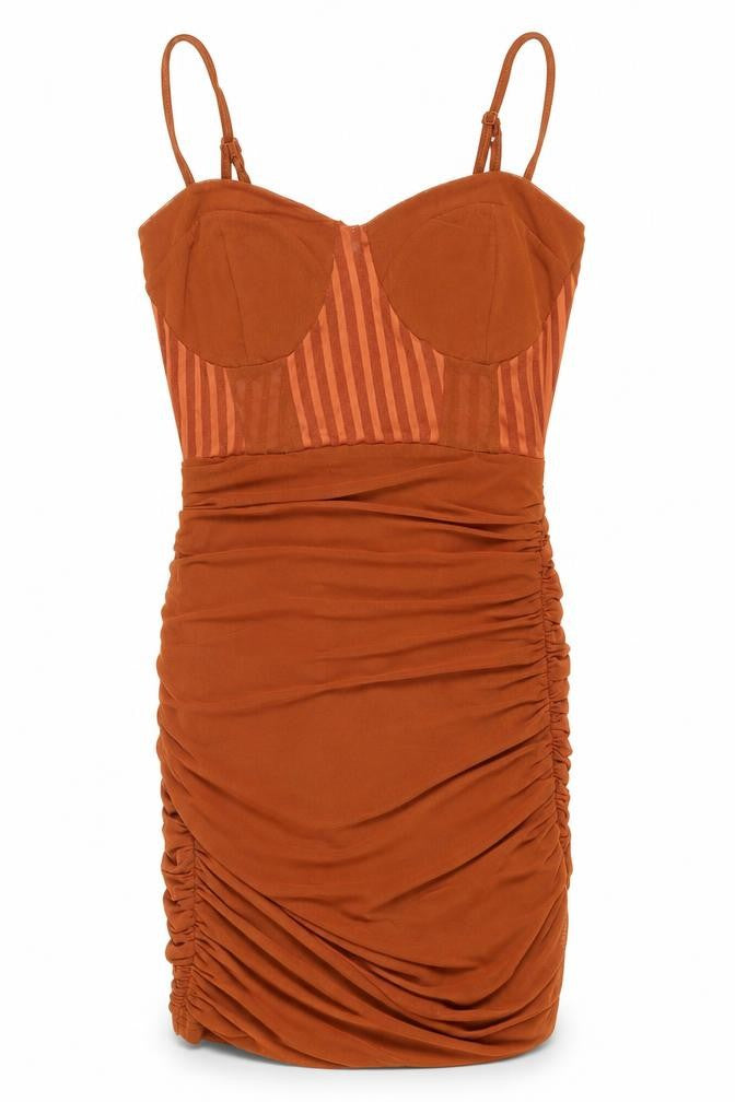 Nadnad Women's Brown Strappy Dress, Size 6
