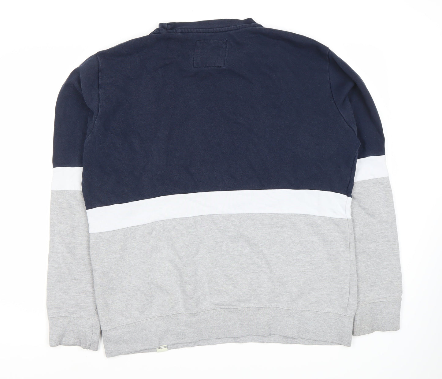 Pull&Bear Men's Sweatshirt Blue Grey L Pullover