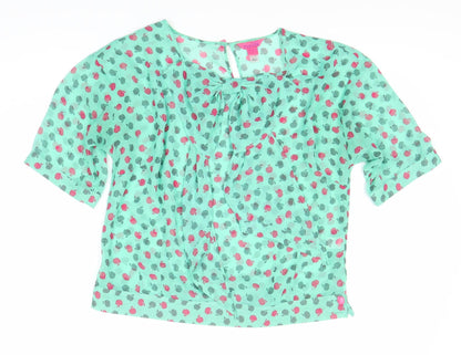 Additional front view of Miss Selfridge Women's Multicoloured Floral Blouse, size 12