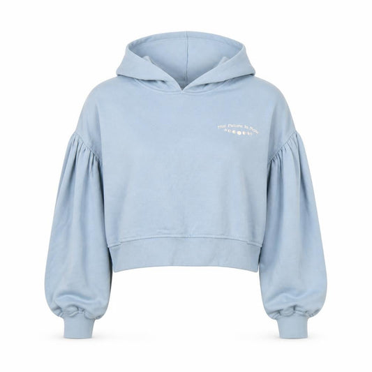 H&M Women's Blue 2XS Pullover Hoodie with Celestial Print