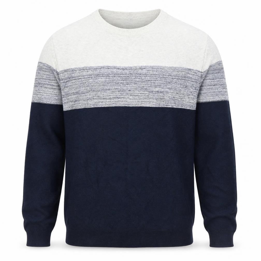Kensington Eastside Men's Blue Grey Pullover Jumper 2XL