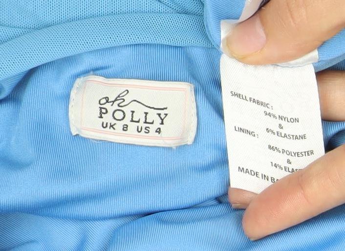 Oh Polly Women’s Blue Jersey Dress, Size UK 8