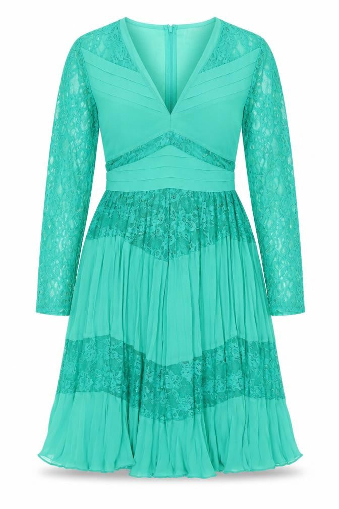 ASOS Women's Green Knee Length Dress UK 8