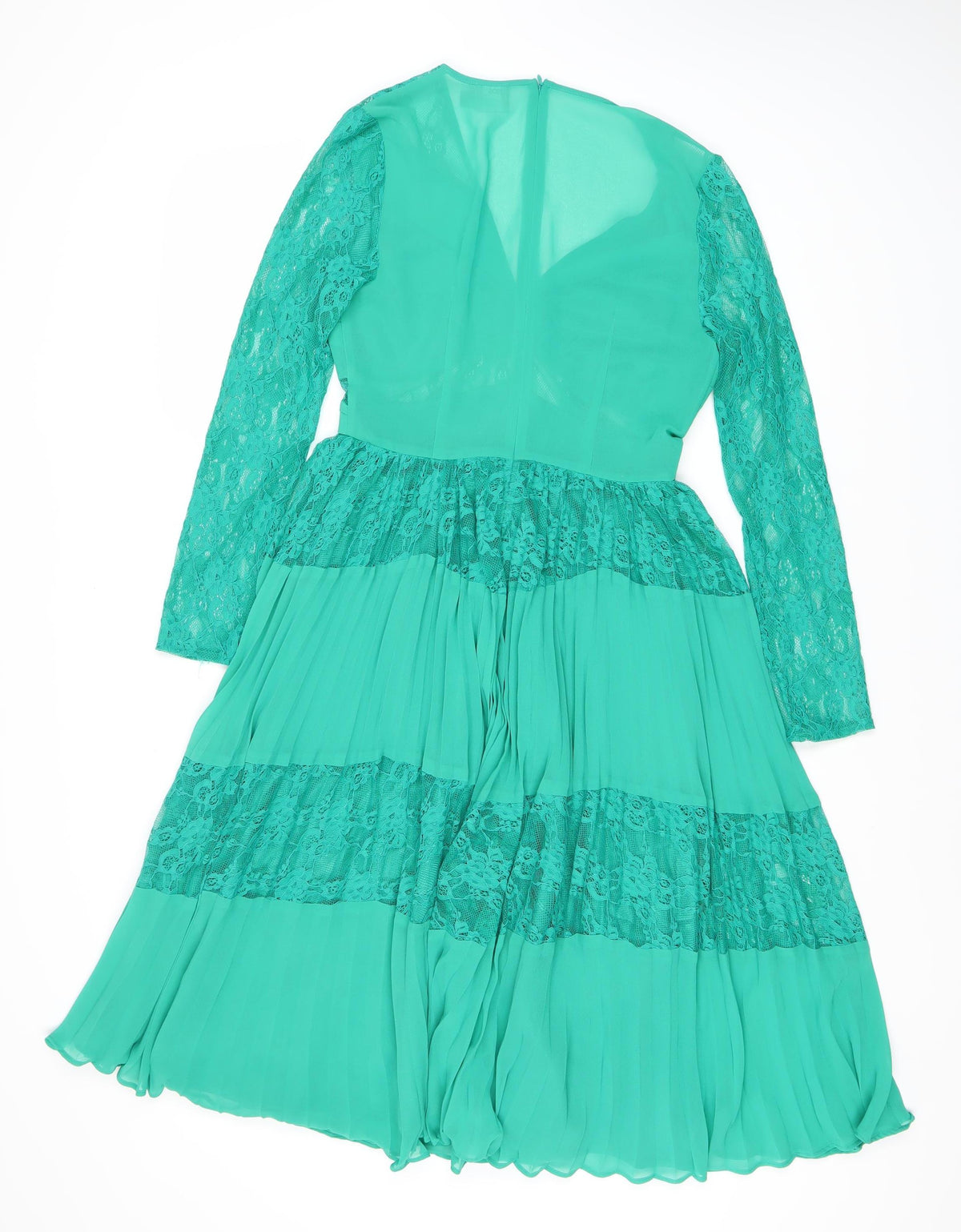ASOS Women's Green Knee Length Dress UK 8