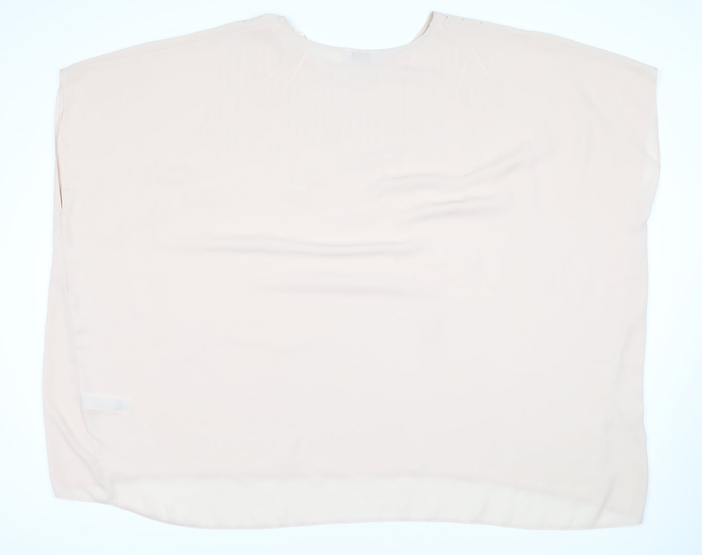 Evans Women's Beige Polyester Boat Neck Top