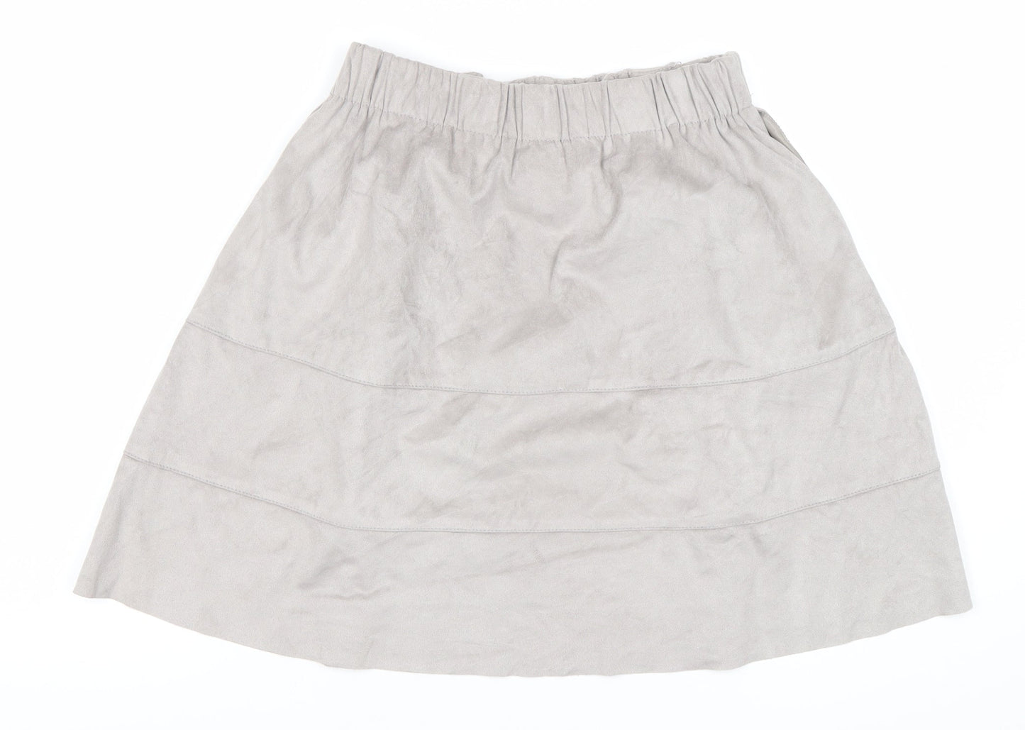 Noisy May Women's Grey Skirt Size 8 Elastic Waist