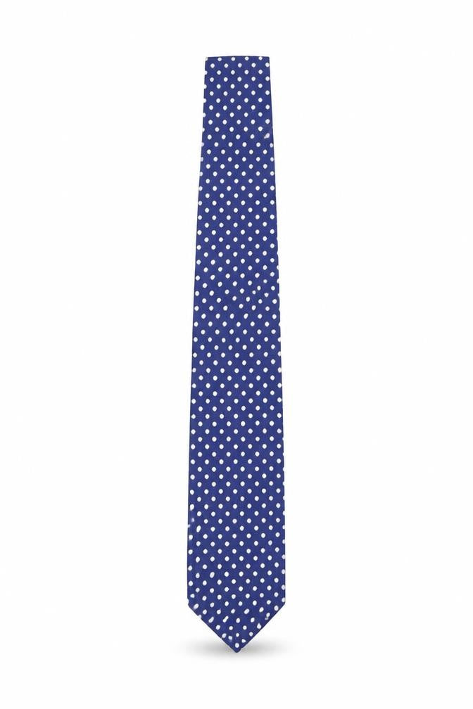 Michelsons Blue Polka Dot Men's Tie - New With Tags