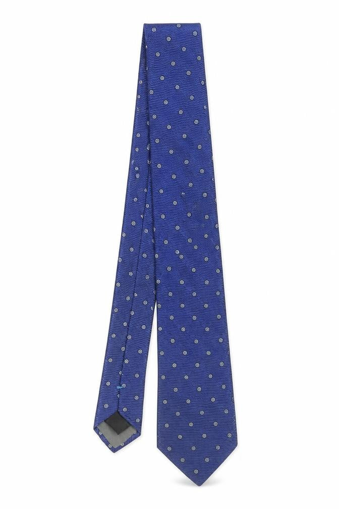 Austin Reed Men's Blue Polka Dot Silk Tie