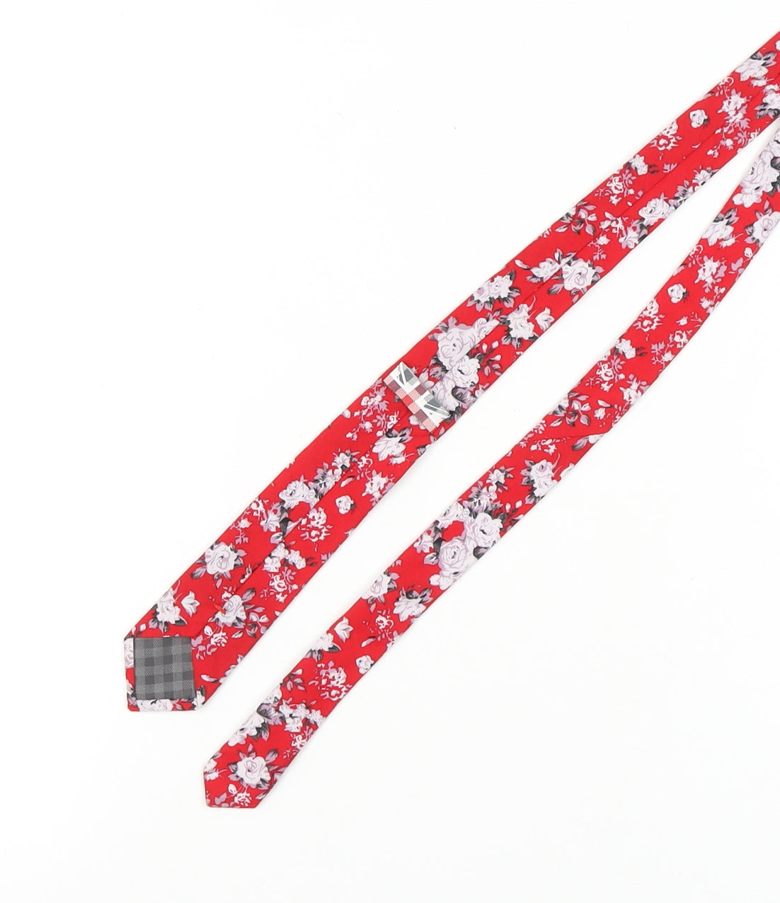 Ben Sherman Men's Red Floral Slim Tie