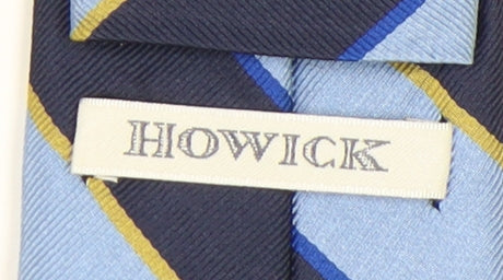 Howick Men's Blue Striped Silk Slim Tie