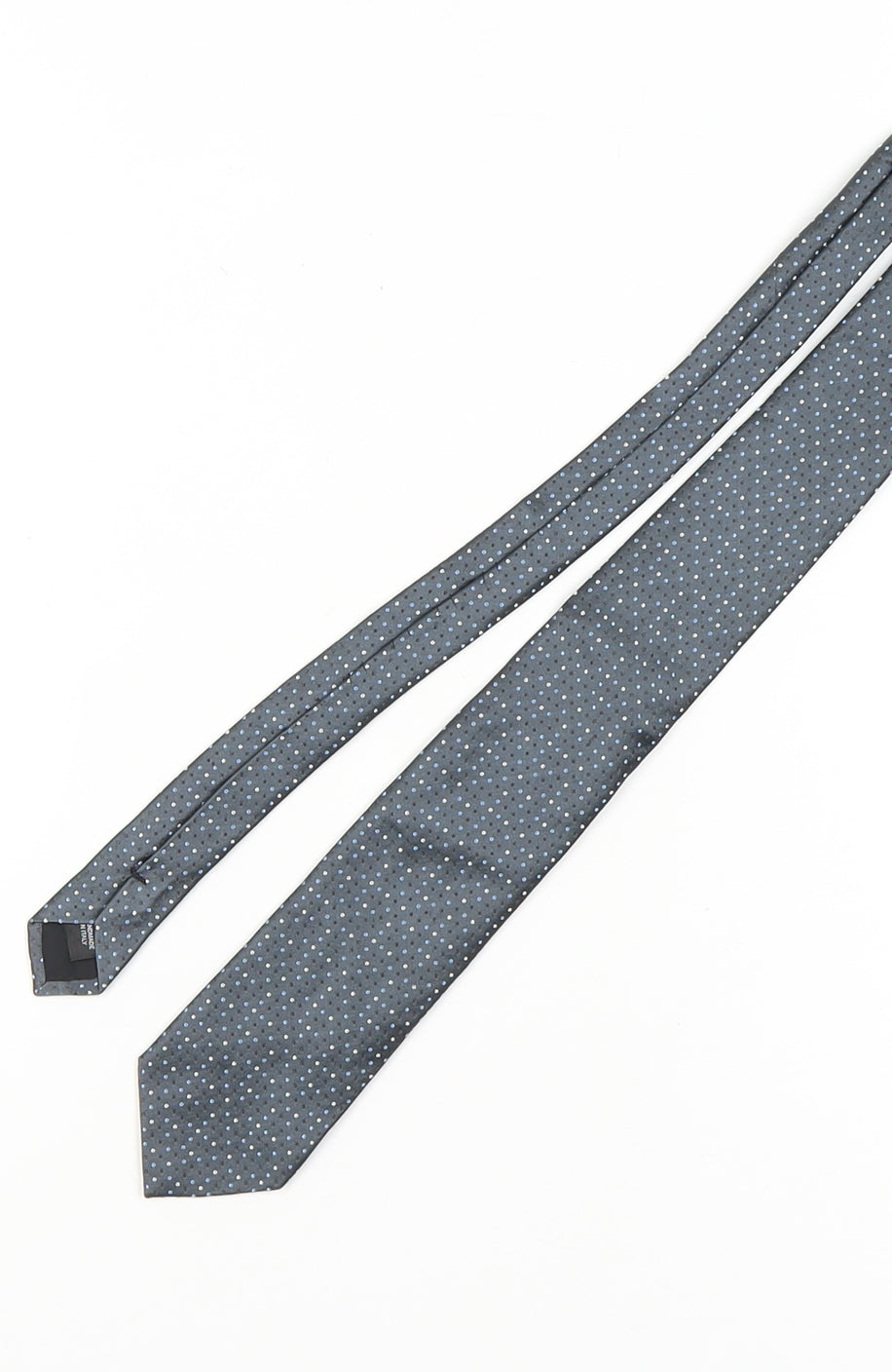 Frank Rostron Men's Blue Silk Polka Dot Tie