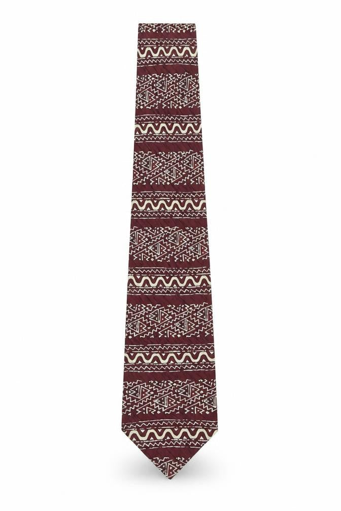 Paolo Vincente Red Silk Geometric Men's Tie, One Size