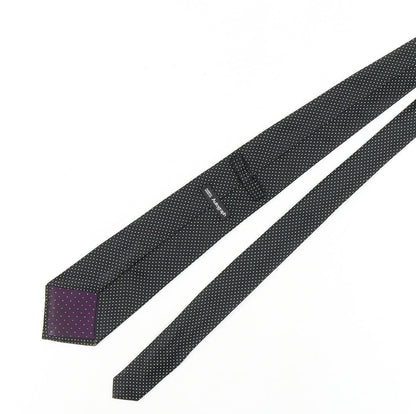 Marks & Spencer Men's Black Polka Dot Silk Tie