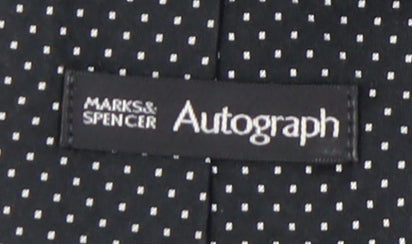 Marks & Spencer Men's Black Polka Dot Silk Tie