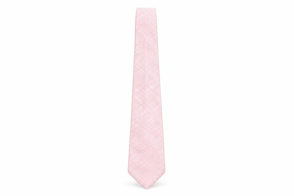 Royal Class Men's Pink Silk Striped Tie
