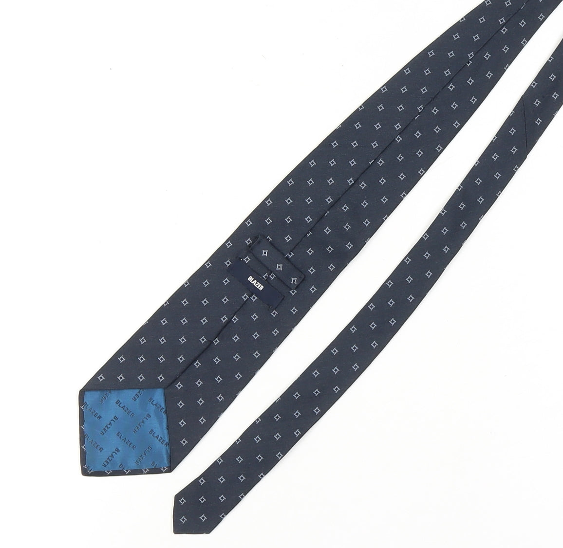 Blazer Men's Blue Geometric Silk Tie