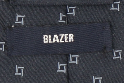 Blazer Men's Blue Geometric Silk Tie