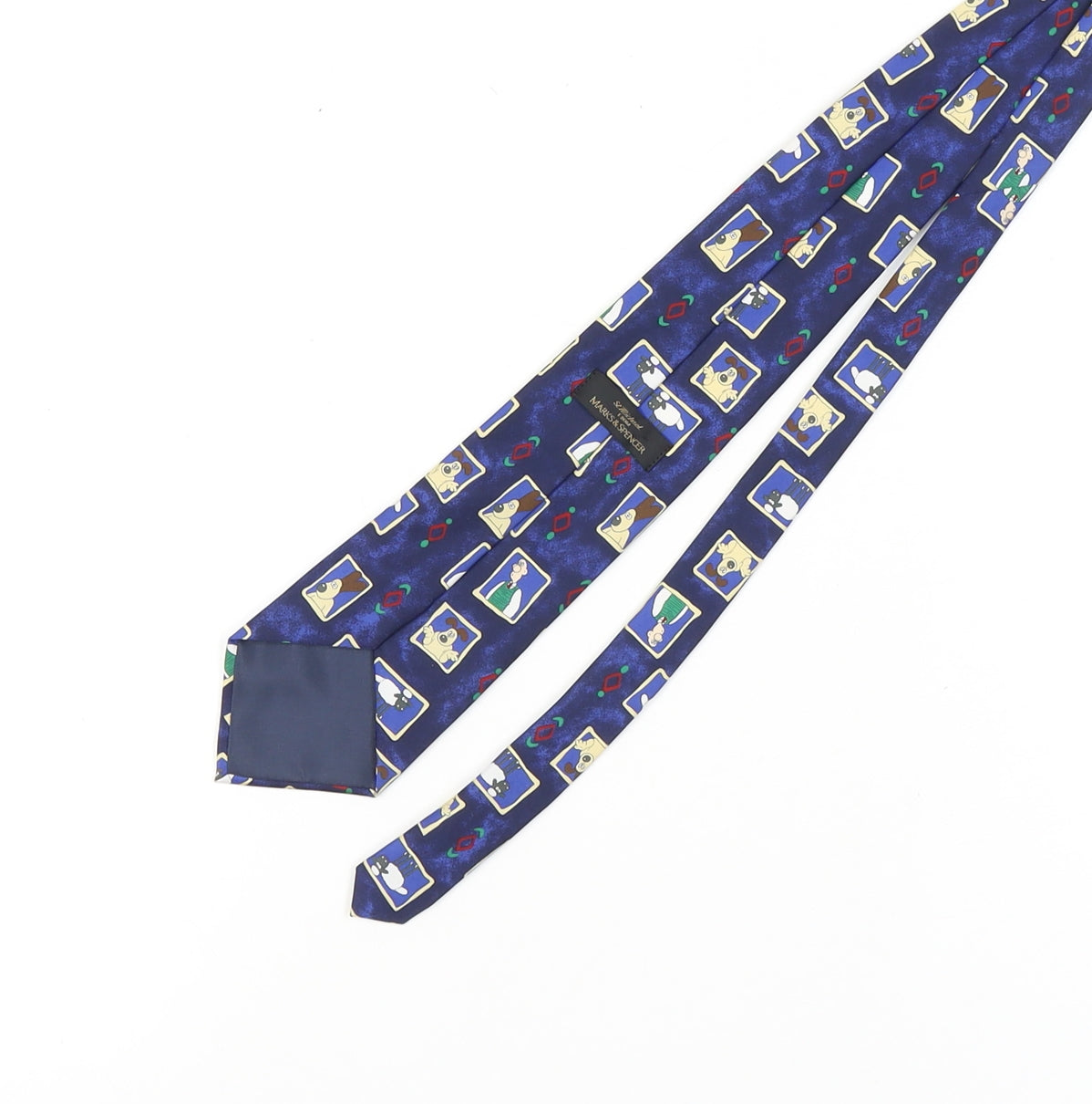 Marks & Spencer Men's Blue Sheep Print Tie, One Size