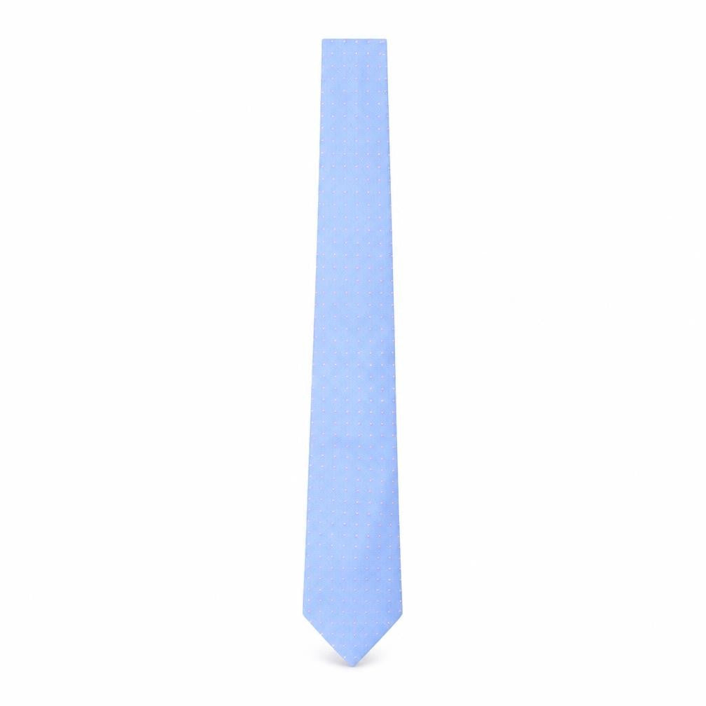 Hawes & Curtis Men's Blue Silk Polka Dot Slim Tie