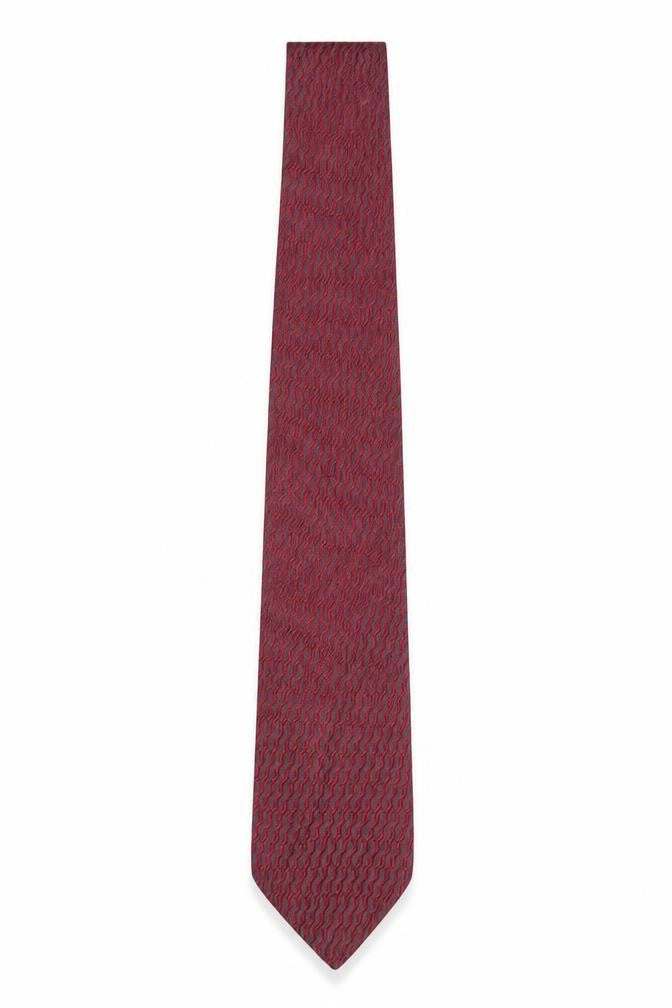 Hardy Amies Men’s Red Geometric Silk Tie