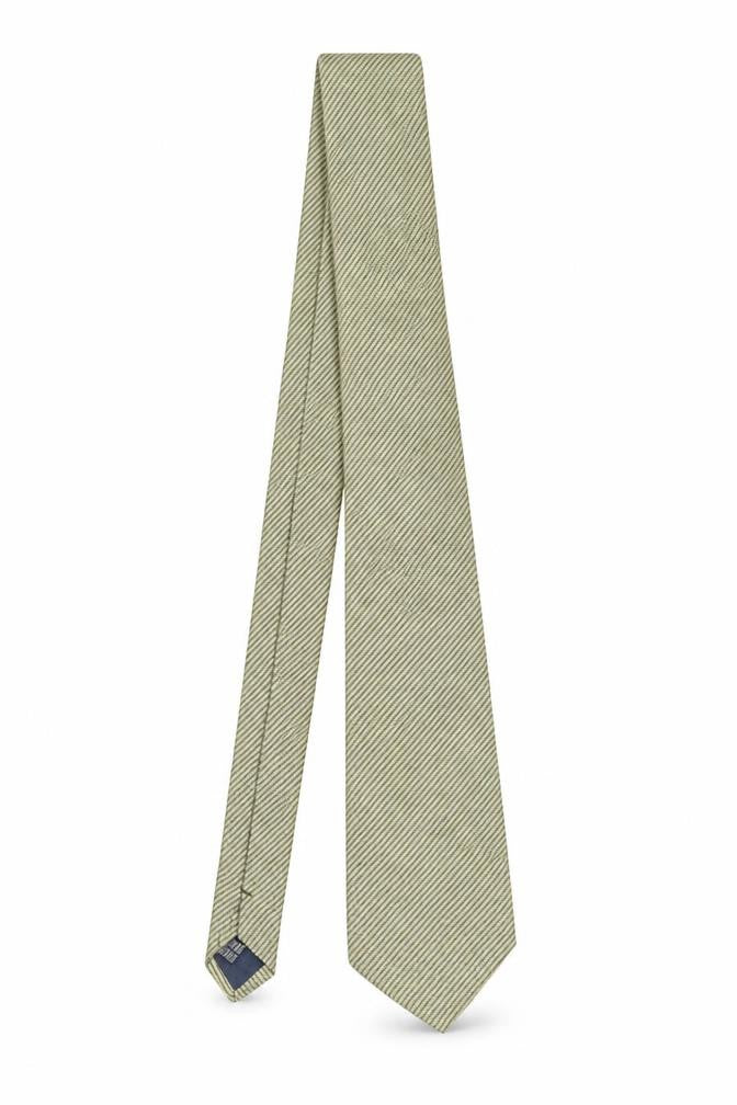 Giorgetti Men's Beige Striped Silk Tie
