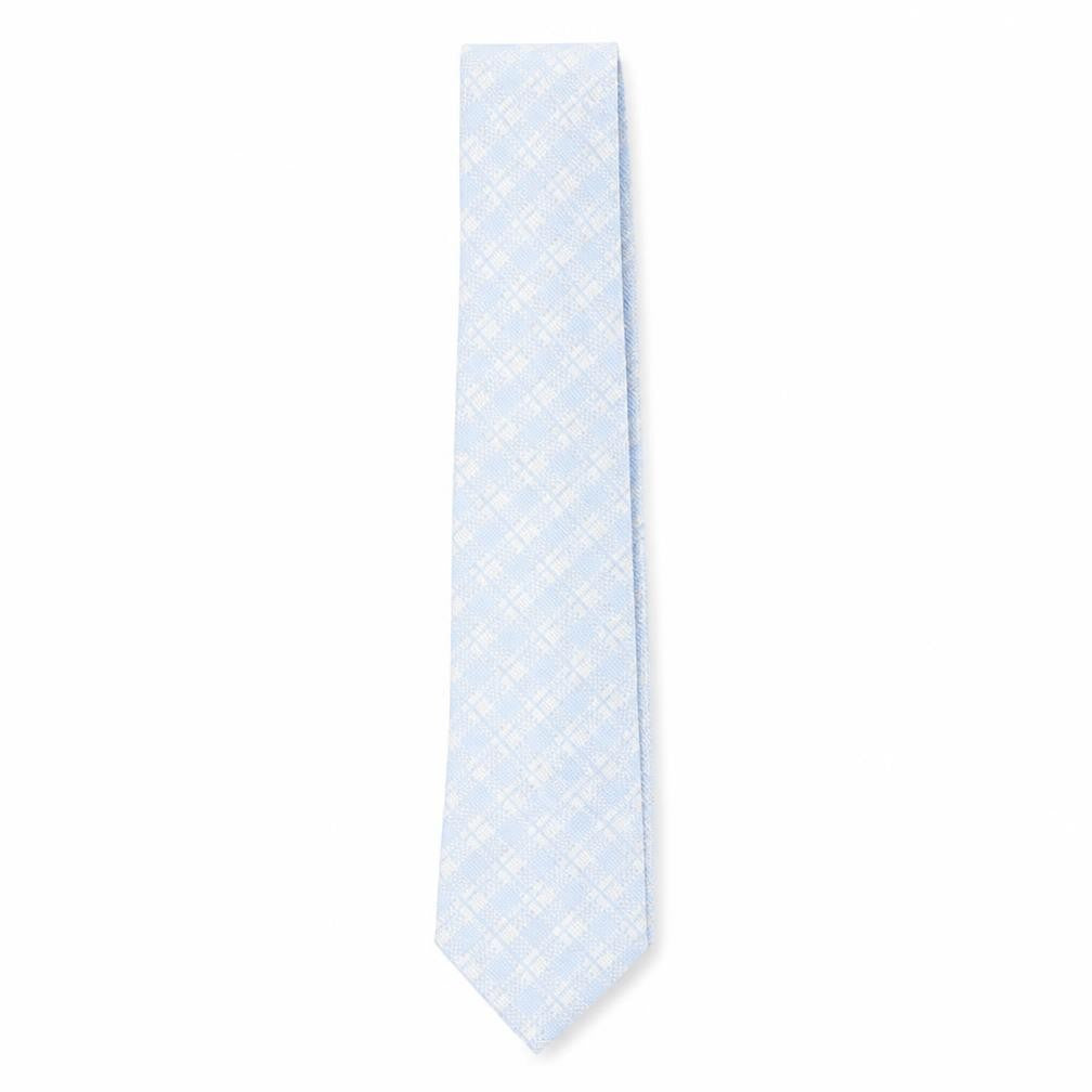 Fraser Men's Blue Silk Checked Tie