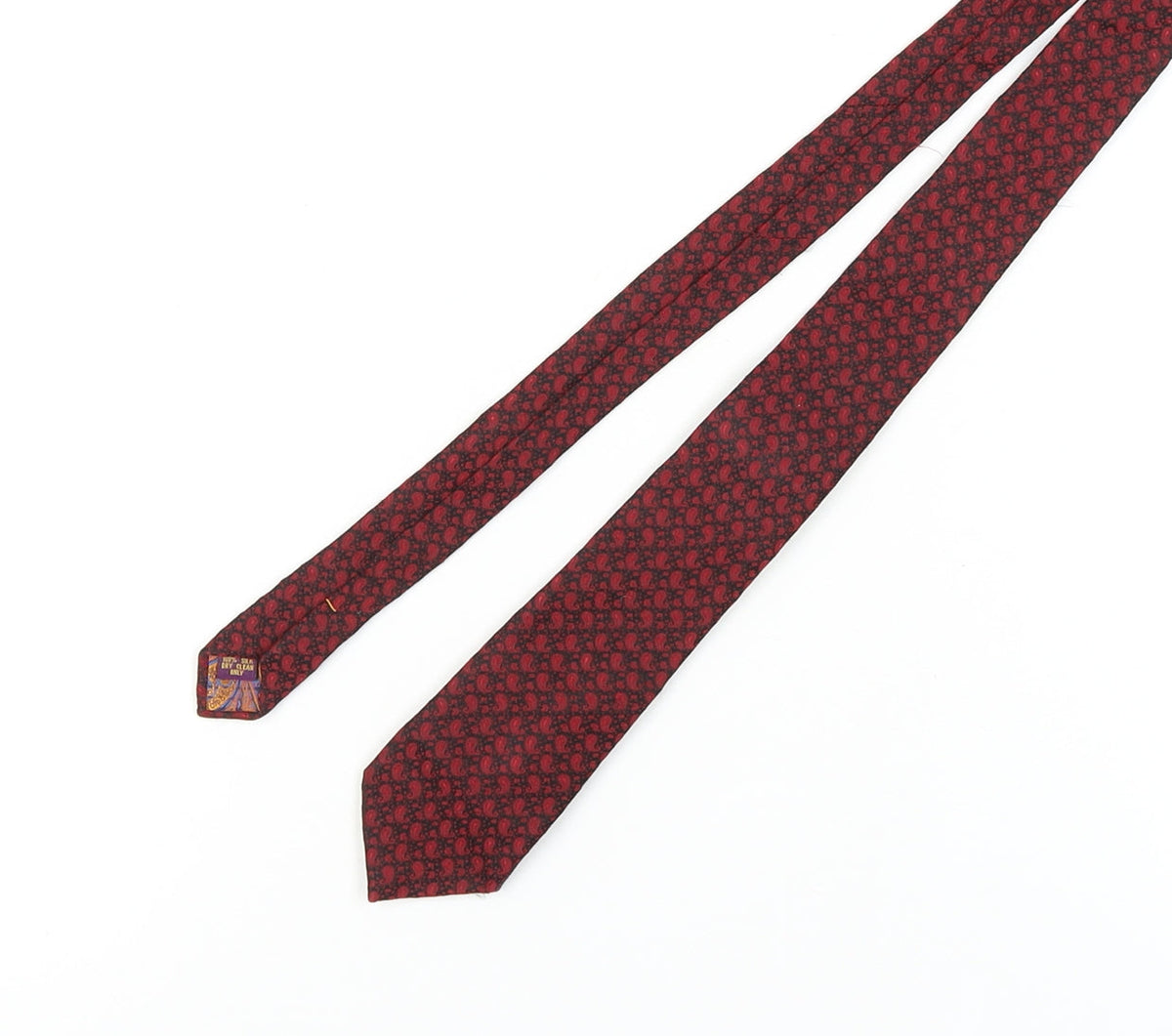 Feraud Men's Red Paisley Silk Tie