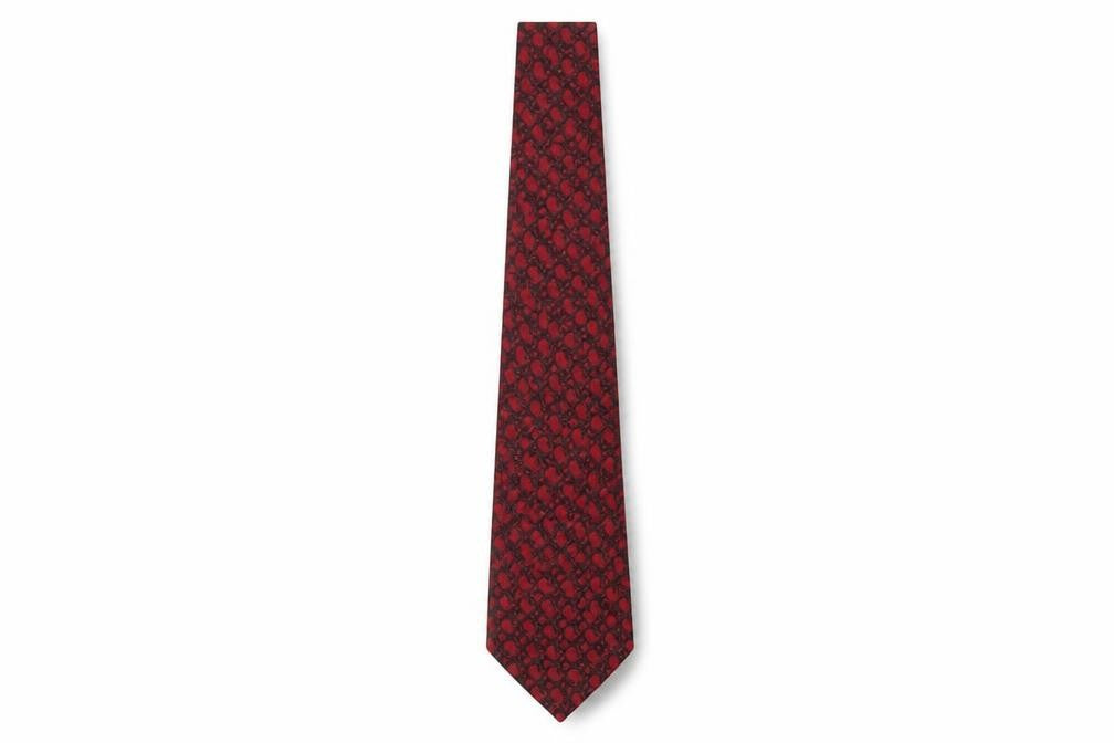 Feraud Men's Red Paisley Silk Tie