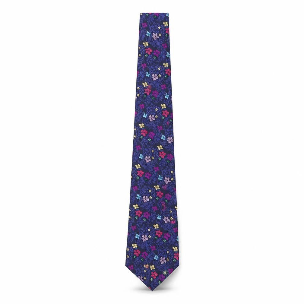 Charles Tyrwhitt Men's Multicoloured Floral Silk Tie