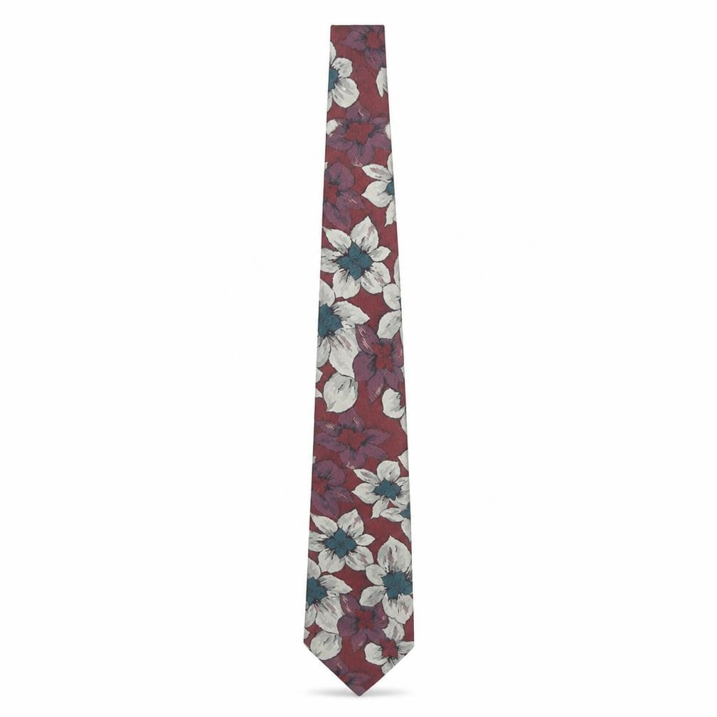 New World Men's Multicoloured Floral Tie
