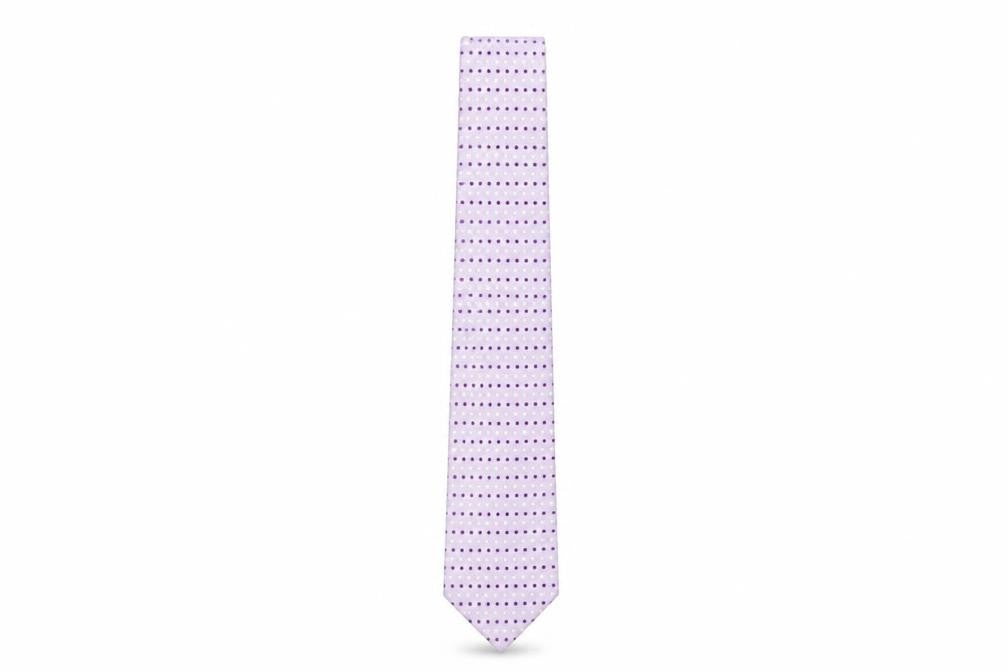 Daniel Hechter Men's Purple Silk Polka Dot Tie