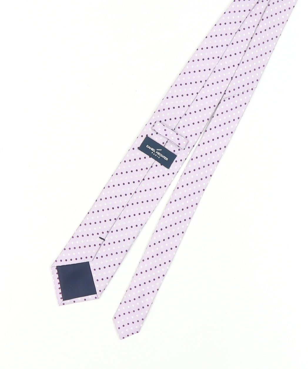 Daniel Hechter Men's Purple Silk Polka Dot Tie