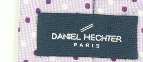 Daniel Hechter Men's Purple Silk Polka Dot Tie