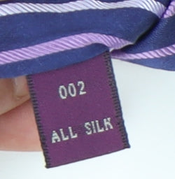 T.M.Lewin Purple Silk Striped Men's Tie
