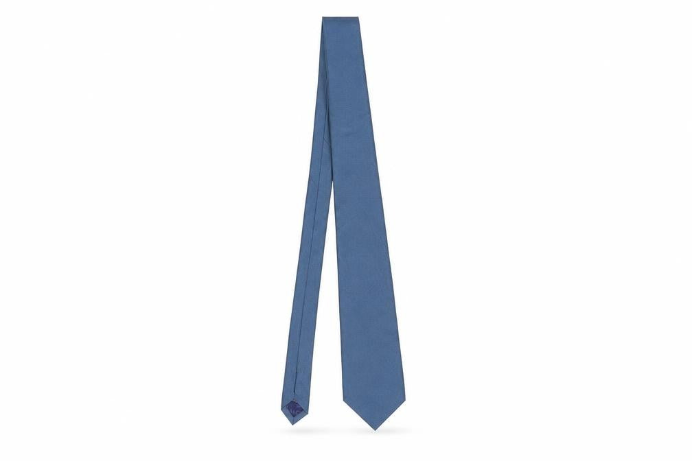 Moss Men's Blue Silk Tie