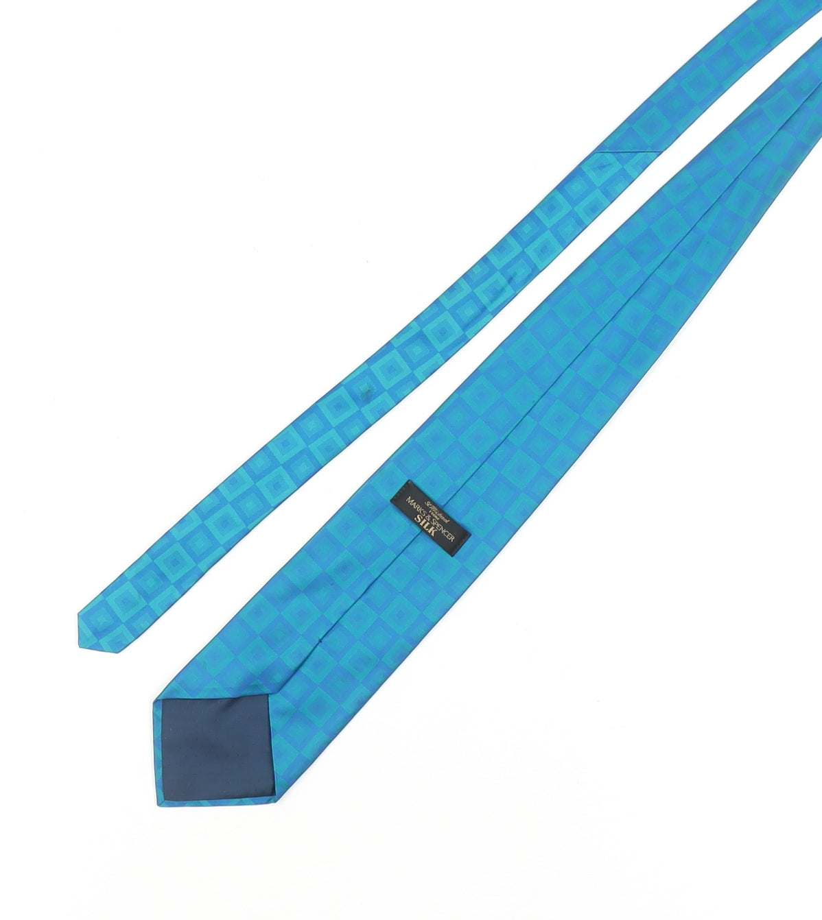 Marks & Spencer Aqua Silk Slim Tie - Men's Formal Accessory