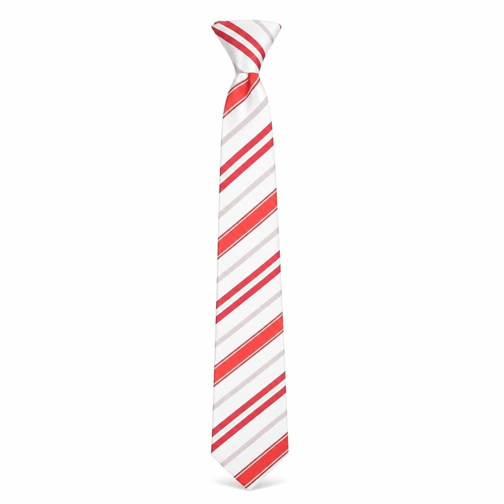 Danley Swarovske Men's Red Striped Silk Tie
