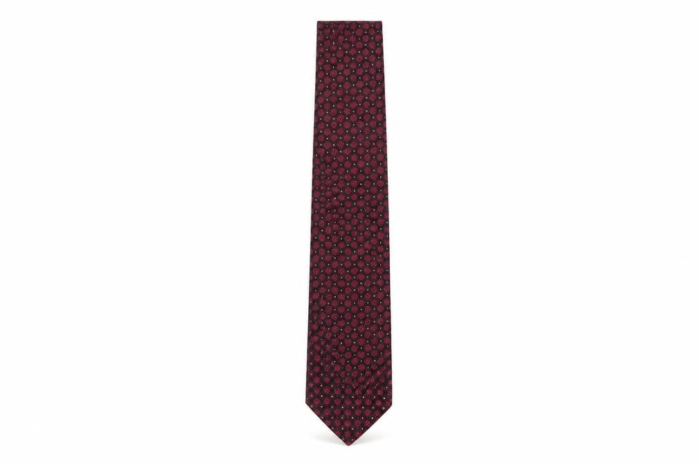 Austin Reed Men's Red Geometric Silk Tie One Size