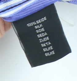 Frank Rostron Men's Purple Silk Striped Designer Tie