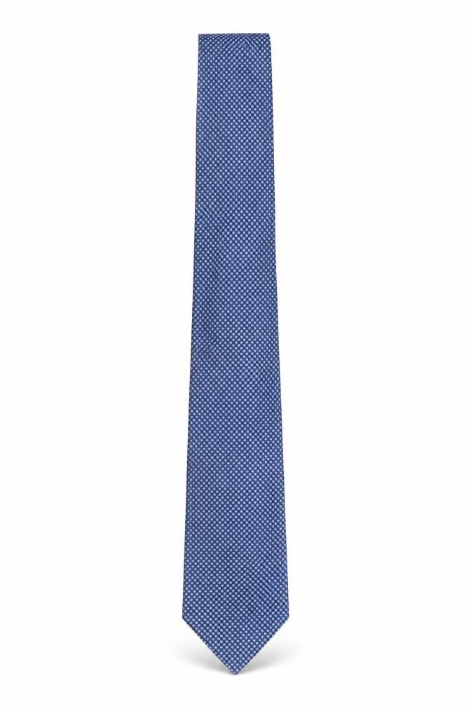 Marks & Spencer Men's Blue Silk Geometric Tie One Size
