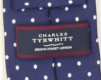 Charles Tyrwhitt Silk Blue Polka Dot Men's Tie