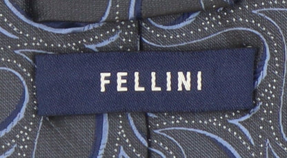 Fellini Men's Blue Paisley Silk Tie