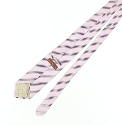 Marks & Spencer Pink Striped Silk Men's Tie