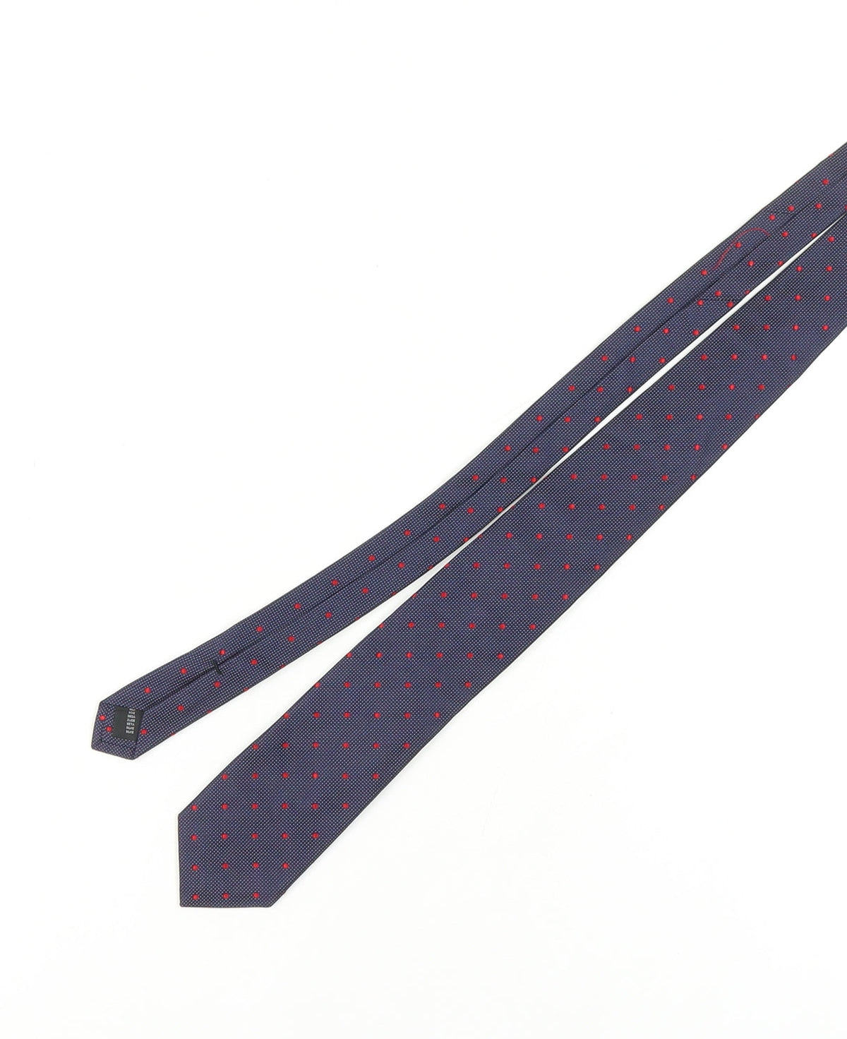 Frank Rostron Men's Blue Silk Polka Dot Tie