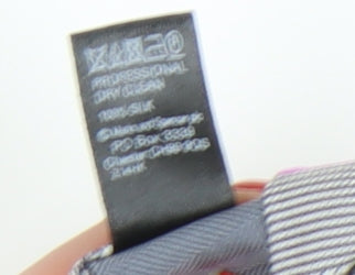 Marks & Spencer Men's Grey Striped Slim Silk Tie